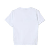 Pinko Kids T-shirt Bianca con Stampa Logo per Bambine