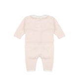 Marlù Completo 2pz Rosa/Bianco con Colletto Rouche per Neonate