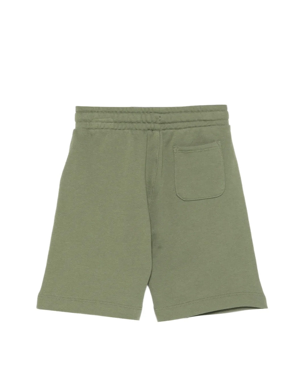 Moschino Kids Short Verde Oliva con Stampa Logo Teddy Bear per Bambini