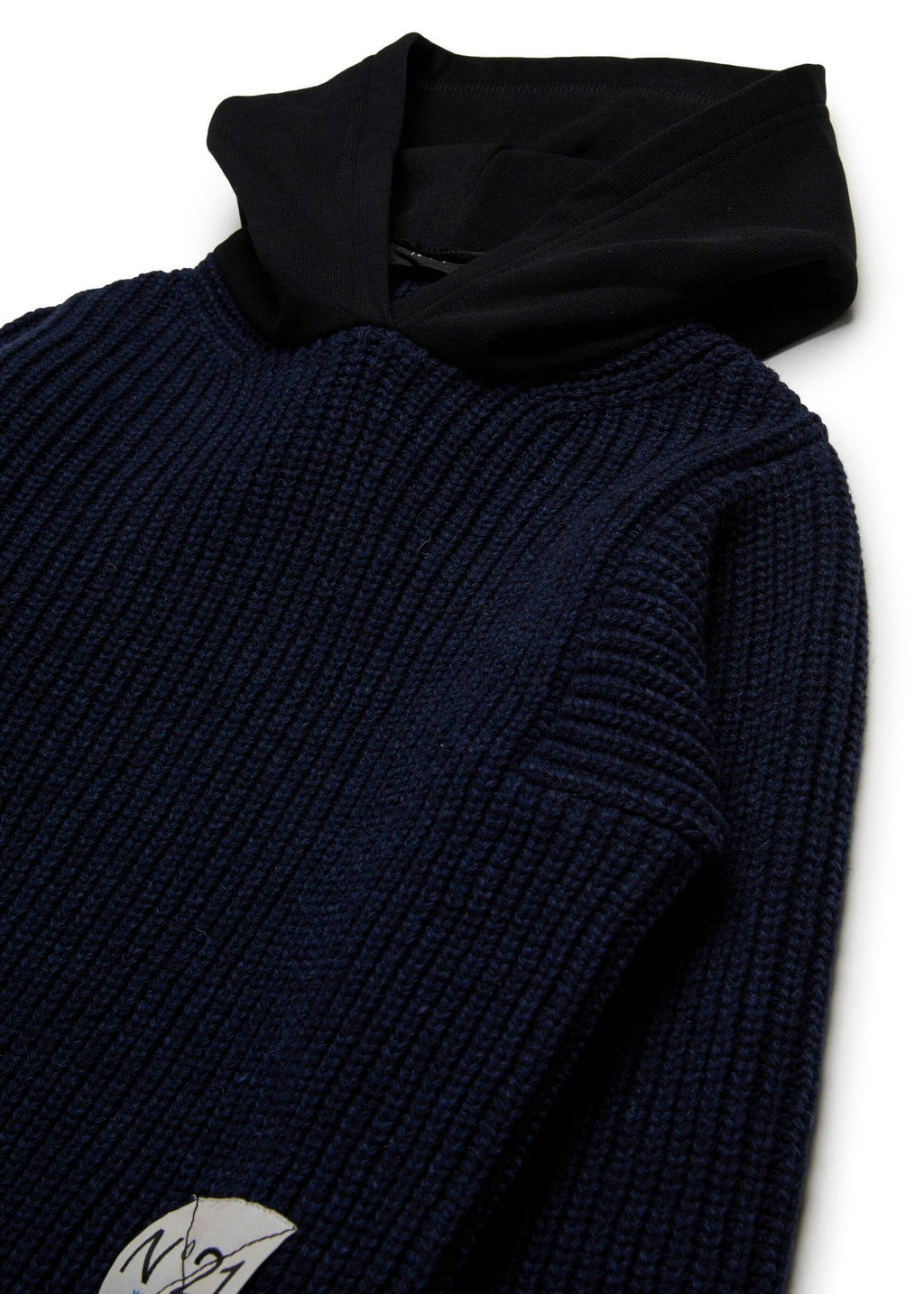 N°21 Kids Maglioncino con Cappuccio Blu per Bambini