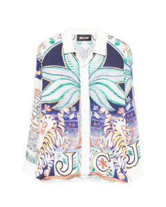 Just Cavalli Kids Camicia a Fantasia Multicolor per Bambini