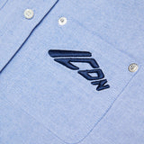 Dsquared2 Kids Camicia Azzurra con Rivetti e Ricamo Logo "Icon" per Bambini