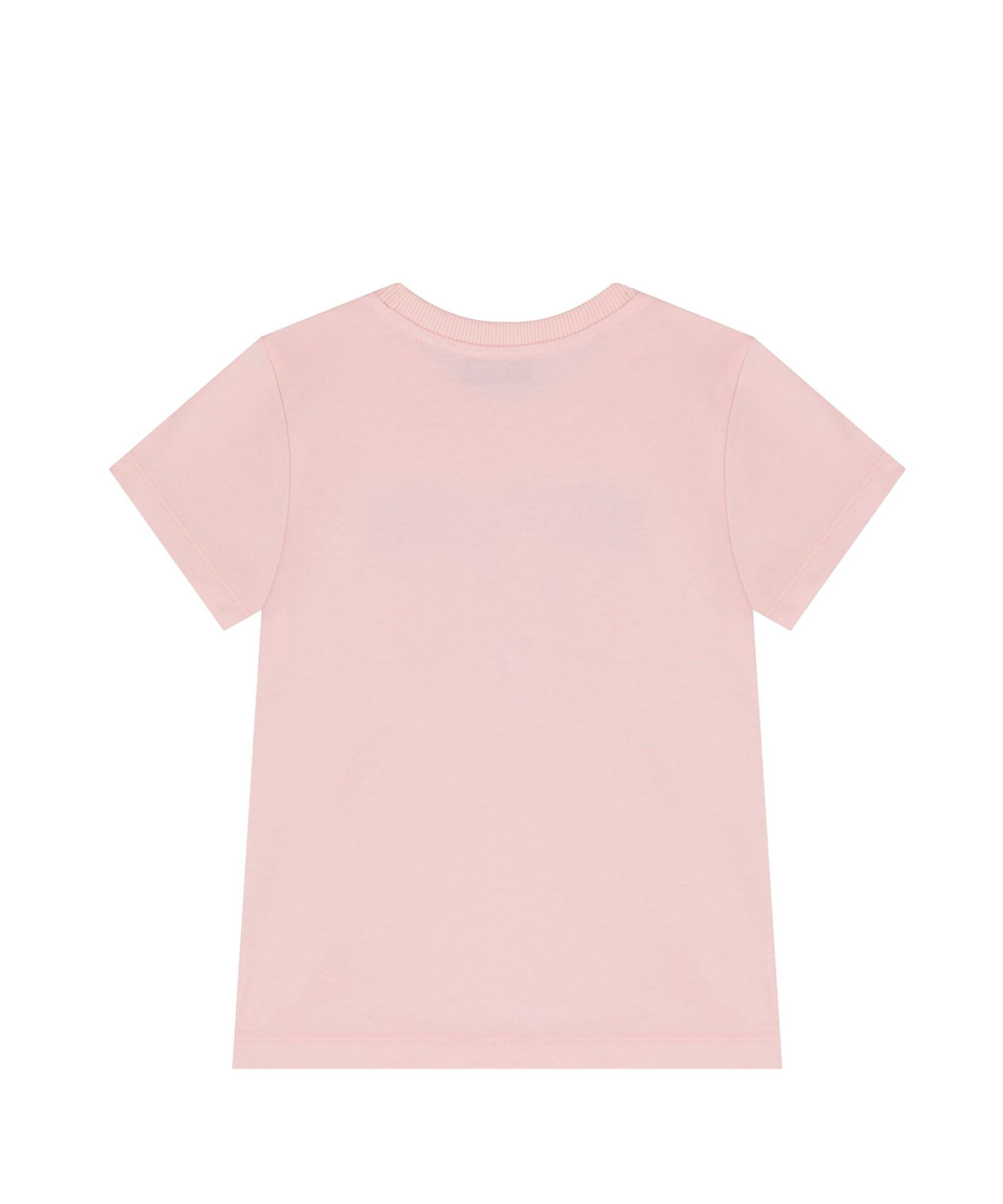 Moschino Kids T-shirt Rosa con Stampa Teddy (retro)