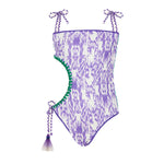 Effek Costume Monokini Fantasia Viola/Tiffany per Bambine