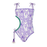 Effek Costume Monokini Fantasia Viola/Tiffany per Bambine