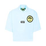 Barrow kids Polo Azzurra con Smile per Bambine