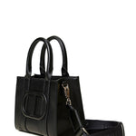 Twinset Kids Borsa Nera a Tracolla con Oval T per Bambine