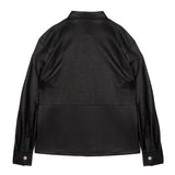 I'm Brian Kids Camicia Nera in Pelle per Bambini