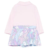 Emilio Pucci Kids Abito Fantasia Rosa per Neonate