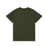 Diesel Kids T-Shirt Verde con Logo Frotale a Contrasto Unisex  per Bambini