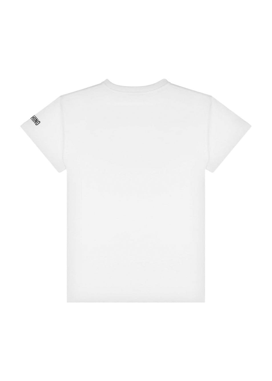 Moschino Kids T-shirt Bianca con Stampa per Bambini (retro)