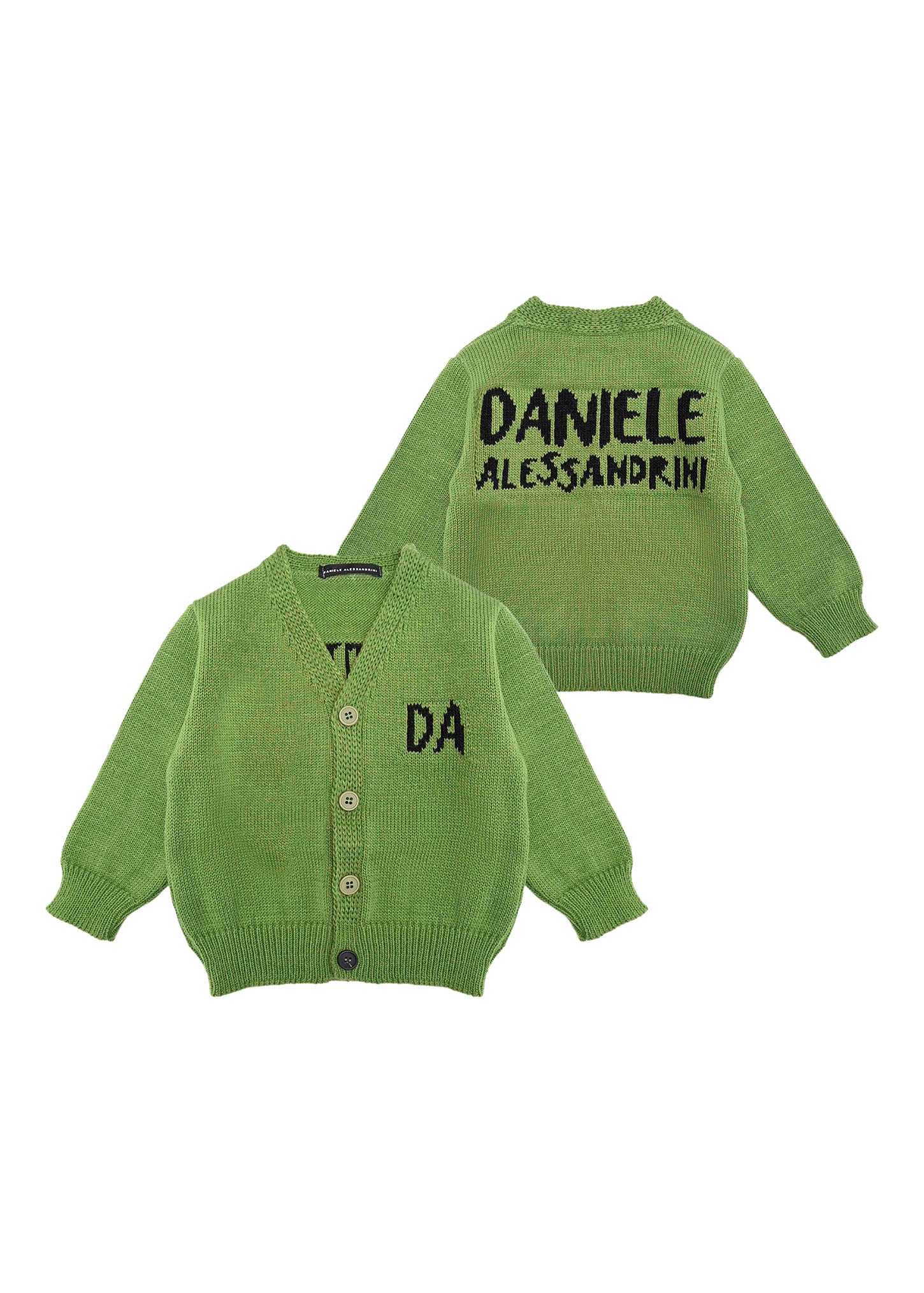 Daniele Alessandrini Cardigan Verde per Neonati