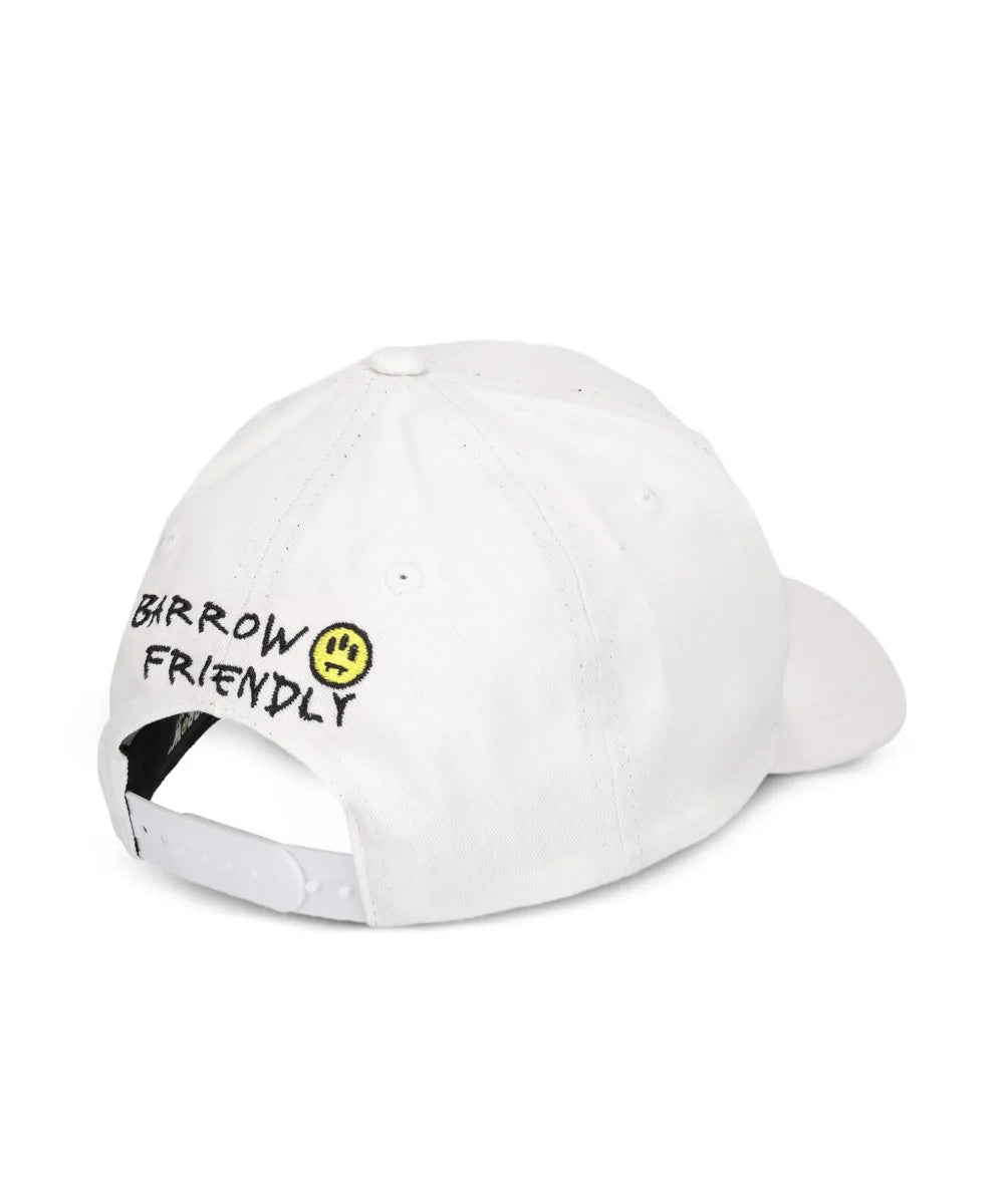 Barrow Kids Cappello Bianco con Ricamo Teddy Unisex