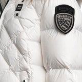Blauer Kids Giubbino Bianco a Rombi per Bambine