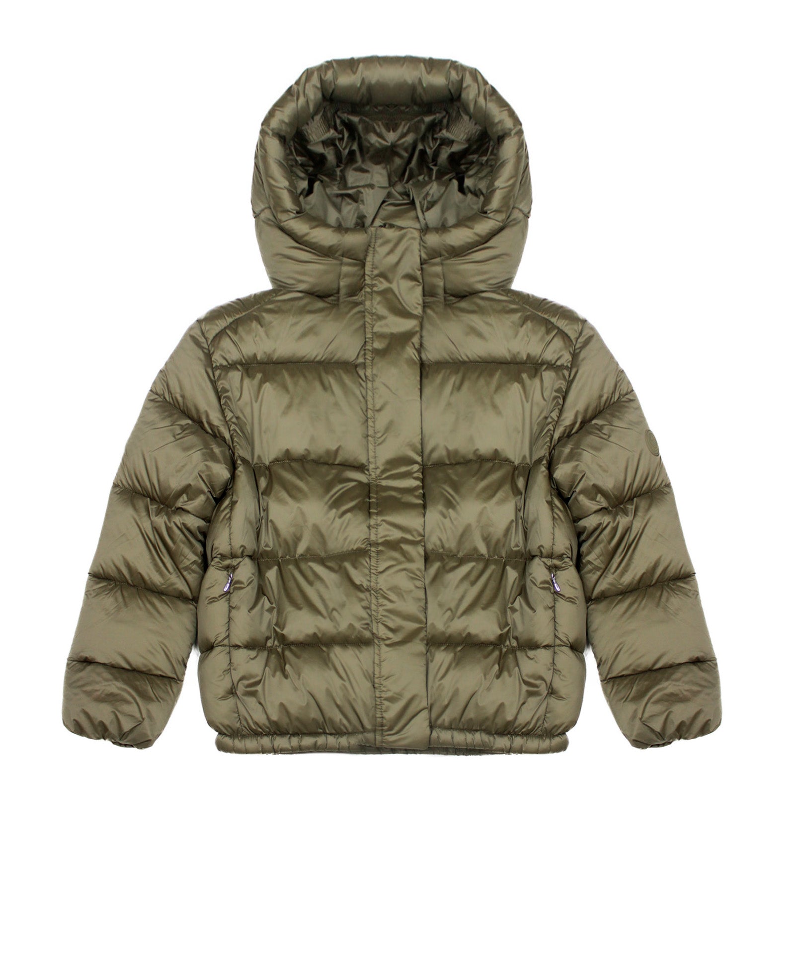 Save the Duck Piumino Verde per Bambine