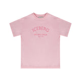 Iceberg Kids T-Shirt Rosa con Logo per Bambine