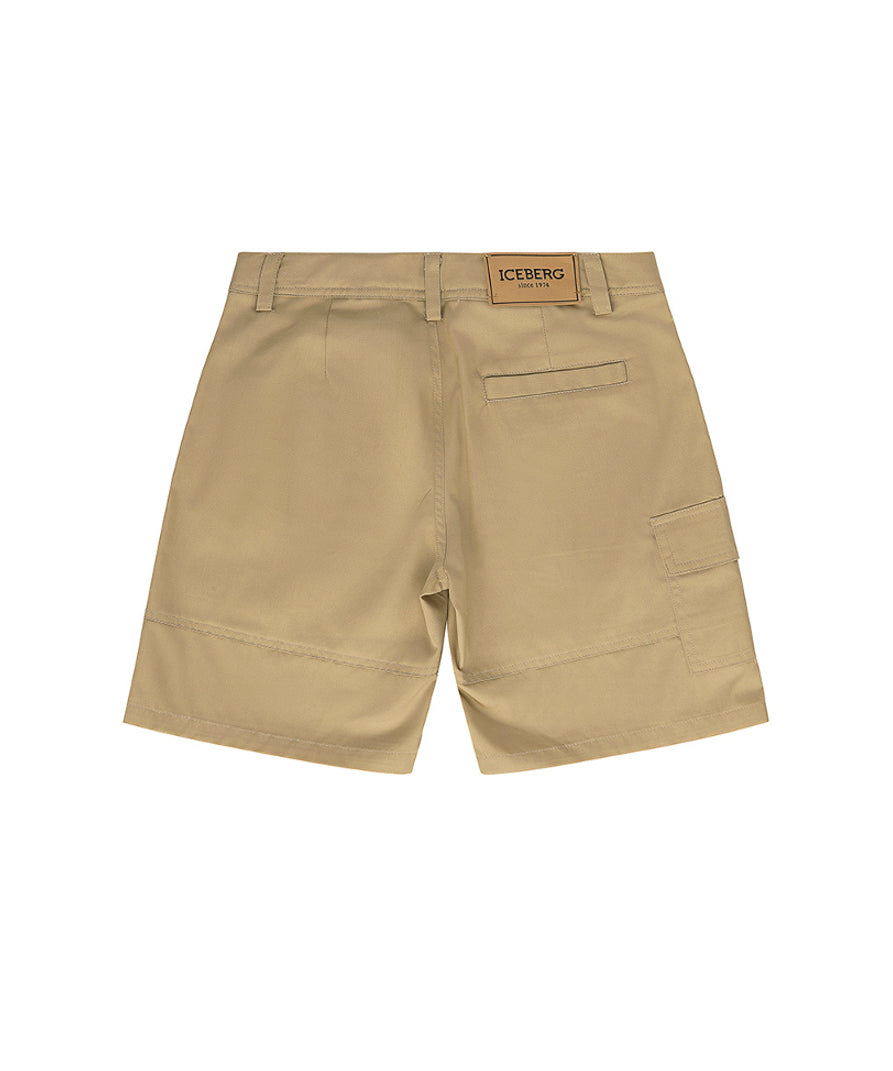Iceberg Kids Bermuda Sabbia con Tascone per Bambini