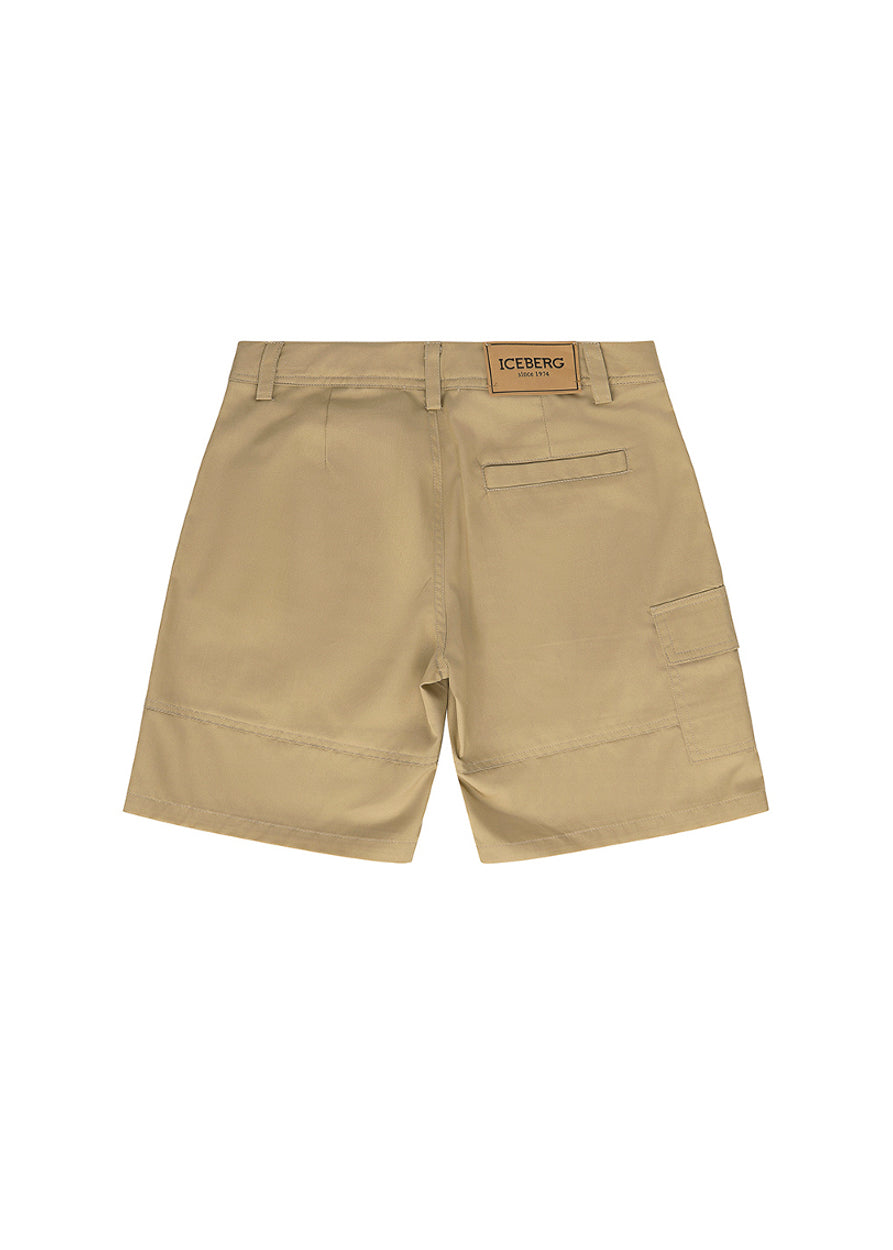 Iceberg Kids Bermuda Sabbia con Tascone per Bambini