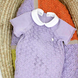 Le Coconne Pagliaccetto Lilla per Neonate