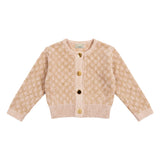Elisabetta Franchi La Mia Bambina Giacchino Maglia All-Over Milk Honey per Neonate