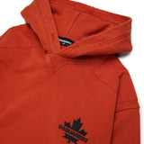 Dsquared2 Kids Felpa Terracotta con Logo Unisex