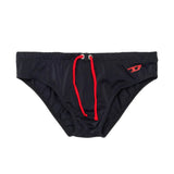 Diesel Kids Costume Nero con Laccio e Logo a Contrasto per Bambini