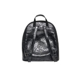 John Richmond Kids Zaino Nero in Pelle con Applicazioni per Bambine
