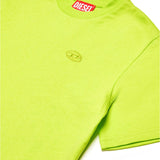 Diesel Kids Apple Green T-shirt with Logo and Macro Oval D for Children