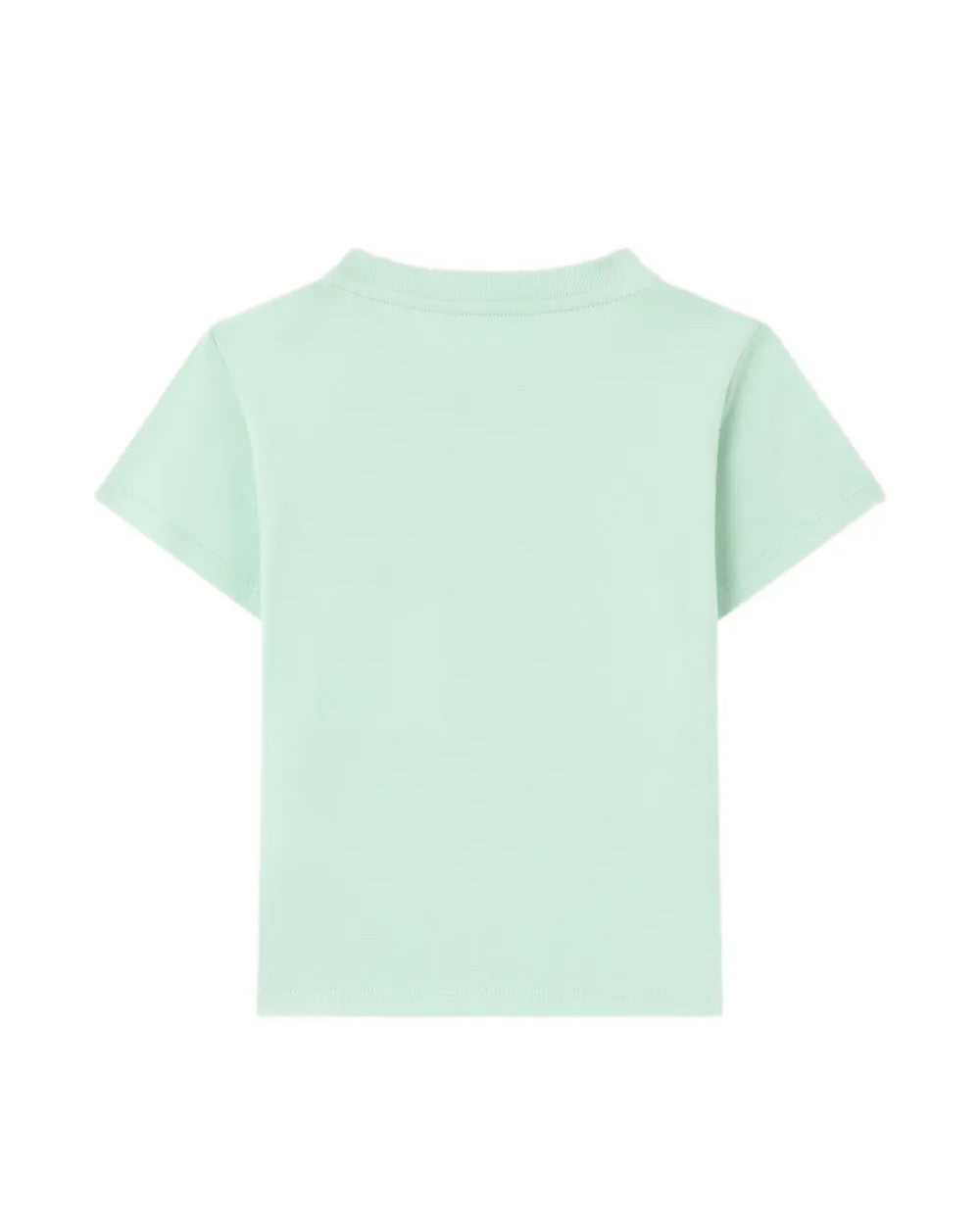 Palm Angels Kids T-Shirt Verde Chiaro Stampa Teddy con Logo per Neonate