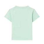 Palm Angels Kids T-Shirt Verde Chiaro Stampa Teddy con Logo per Neonate