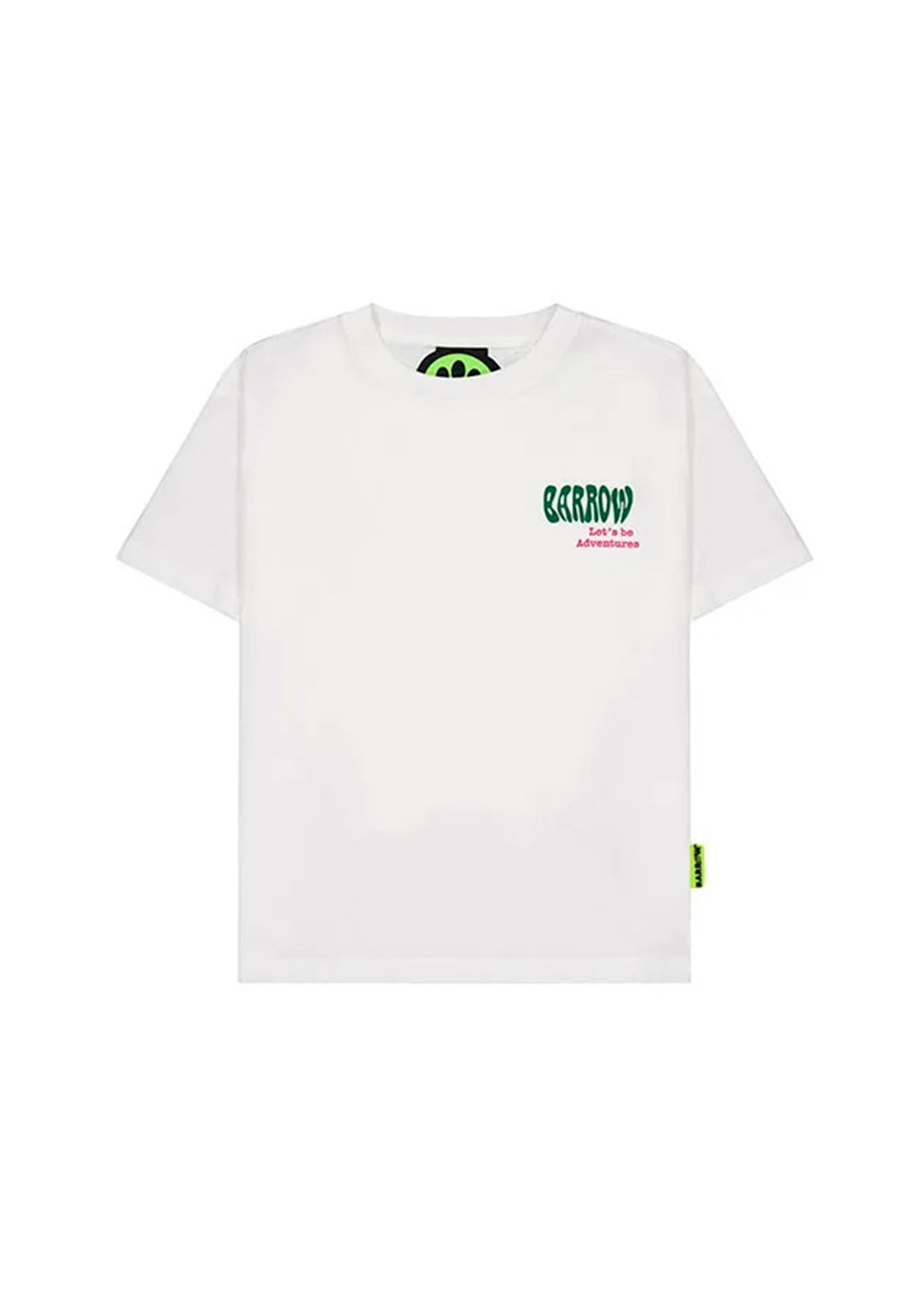 Barrow Kids T-Shirt Bianca con Stampa Retro per Bambine (fronte)