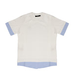 I'M Brian Kids T-Shirt Bianco con Inserto Camicia per Bambini