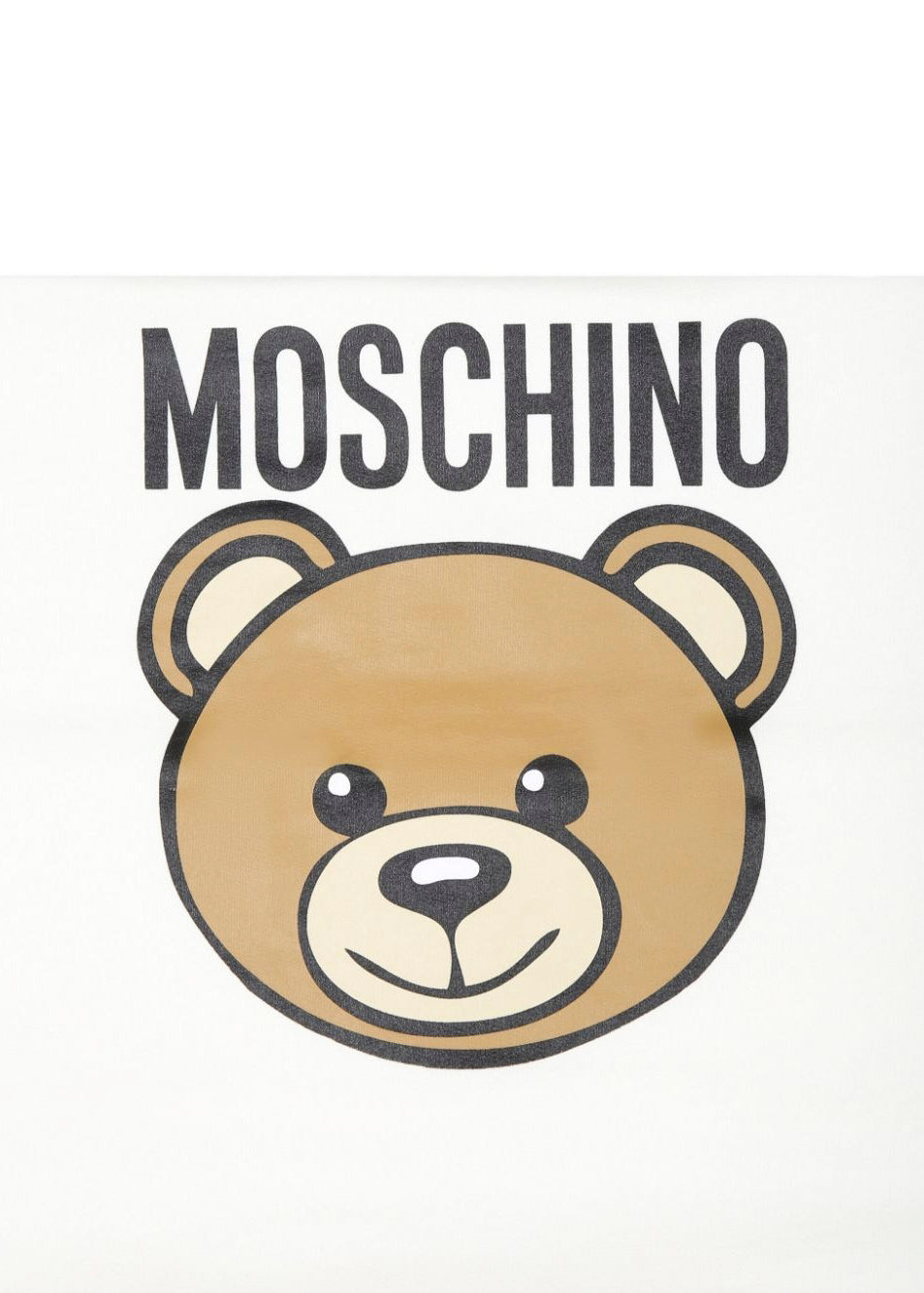 Moschino Kids Coperta Panna con Teddy Bear per Neonati
