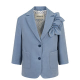 Simonetta Kids Giacca Avion da Completo con Applicazione per Bambine