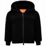 SUNS Kids Giubbotto Teddy Nero con Cappuccio per Bambini