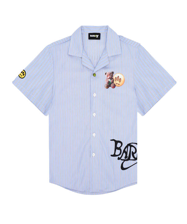 Barrow Kids Camicia a Righe con Stampe per Bambini