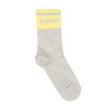 Msgm Kids Calzino Grigio e Giallo per Bambine