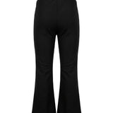 Pinko Kids Leggins a Zampa con Charm Nero per Bambine