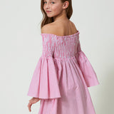 Twinset Kids Abito Corto a Righe 