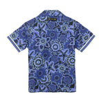 4GIVENESS Camicia Fantasia Floreale Blu per Bambini