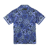 4GIVENESS Camicia Fantasia Floreale Blu per Bambini
