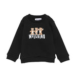 Moschino Kids Felpa Nero con Logo Teddy Bear per Neonati