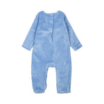 Dsquared2 Kids Tutina Celeste in Ciniglia con Stampa per Neonati (retro)