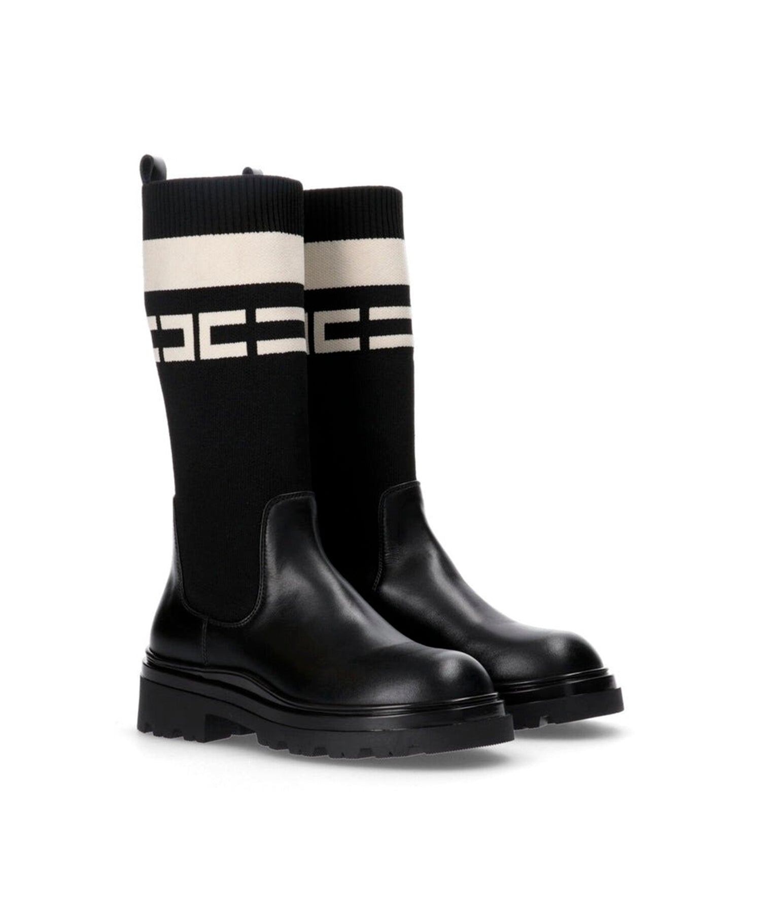 Elisabetta Franchi La Mia Bambina Stivali con Maglia per Bambine