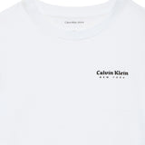 Calvin Klein Kids T-Shirt Bianco con Logo per Bambini