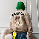 Barrow Kids Giubbino Crema con Patches per Bambini