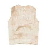 Msgm Kids Canotta in Felpa Beige Sfumato con Tasca per Bambini