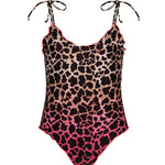 F**K Kids Costume Intero Fantasia Leopardato Rosa per Bambine