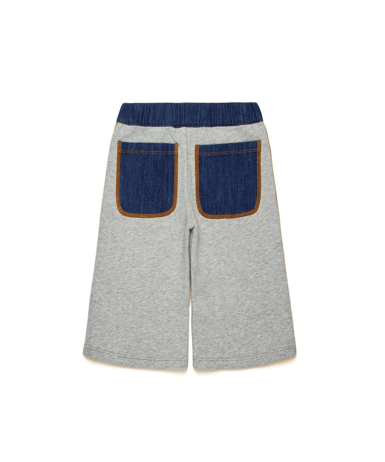 Diesel Kids Pantaloni Wide Leg in Tuta Grigi per Neonate (retro)