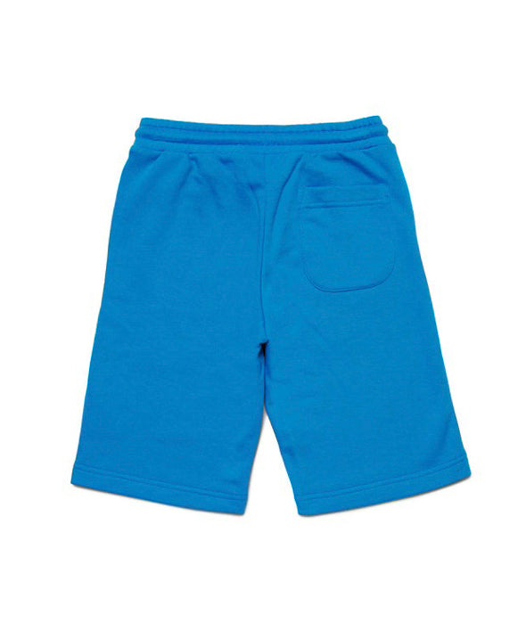 Diesel Kids Bermuda Celeste con Logo Puffy Print per Bambine